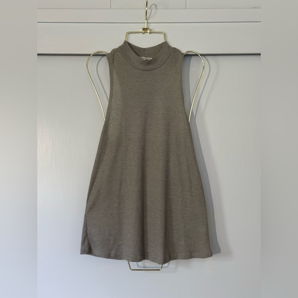 Bear Dance Mock Neck Tank Top